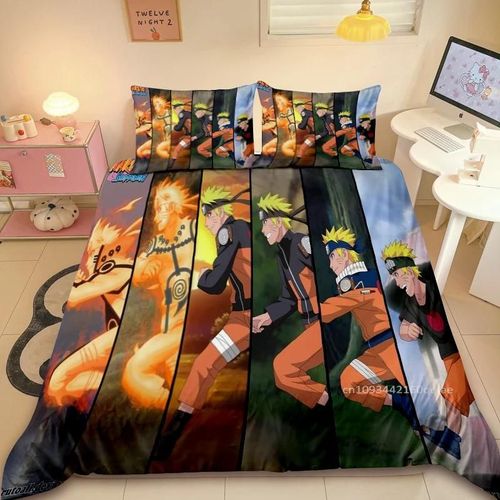 Housse De Couette Douce Et Confortable Naruto Uzumaki Dessin Anime Anime Chambre Decoration De Chambre Cadeau Pour Enfants