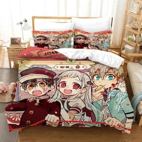 Parure De Lit Hanako-Kun, Housse De Couette, Motif Dessin Anime Japonais, Pour Lit Simple, Queen Size, King Size, Twin, Garçons Et Adolescents