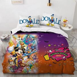 Parure De Lit Daisy Bleue Avec Housse De Couette Donald Duck Mickey Minnie, Cadeaux Pour Enfants, Taille Double, Simple, Queen Et King Size