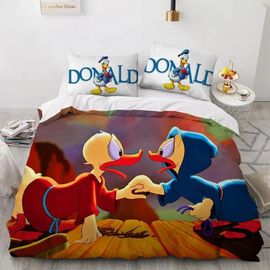 Parure De Lit Daisy Bleue Avec Housse De Couette Donald Duck Mickey Minnie, Cadeaux Pour Enfants, Taille Double, Simple, Queen Et King Size