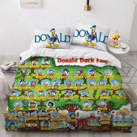 Parure De Lit Daisy Bleue Avec Housse De Couette Donald Duck Mickey Minnie, Cadeaux Pour Enfants, Taille Double, Simple, Queen Et King Size