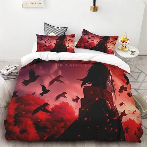Housse De Couette Naruto Douce Et Confortable Pour Lit Queen Size, Adulte, Enfant, Cadeau D'anniversaire, De Vacances, Decoration De Chambre À Coucher, Salon