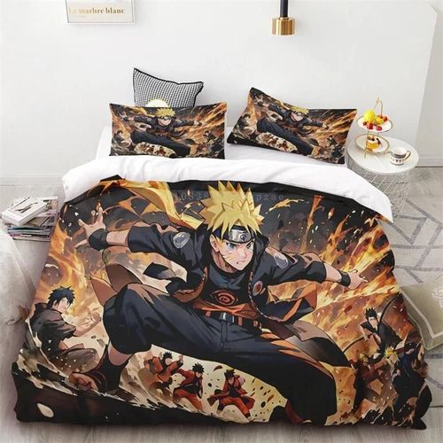 Housse De Couette Naruto Douce Et Confortable Pour Lit Queen Size, Adulte, Enfant, Cadeau D'anniversaire, De Vacances, Decoration De Chambre À Coucher, Salon