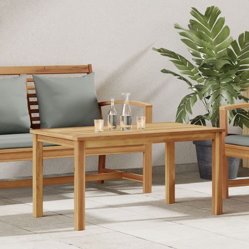 Vidaxl Table Basse Marron 90 X 50 X 45.5 Cm Bois De Teck Massif