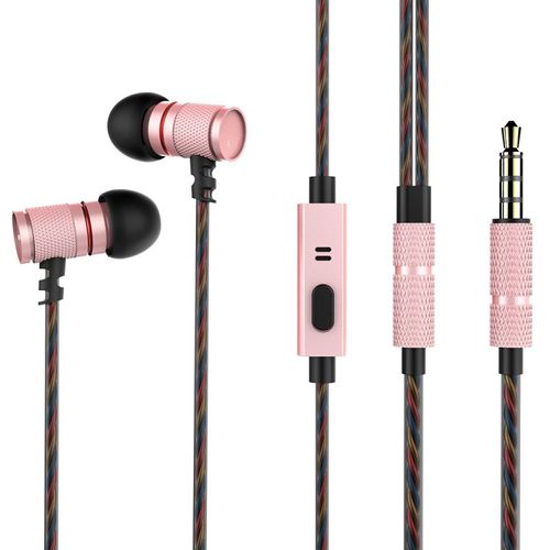 Écouteurs Smartphone Oreillettes Intra Jack 3.5Mm Micro Bouton Réduction Bruit YONIS