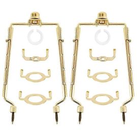 7 Pouces Abat-Jour Harpe Support Corne D'or Cadre Abat-Jour Support