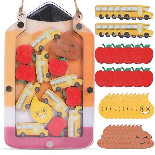 Crayon Autobus Scolaire Sur Le Thème De L'apprentissage De La Propreté Récompenses Tableau De Comportement B