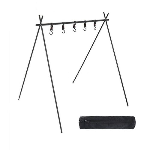 Trépied De Camping Pliant Cintre De Voyage 61x100x105cm