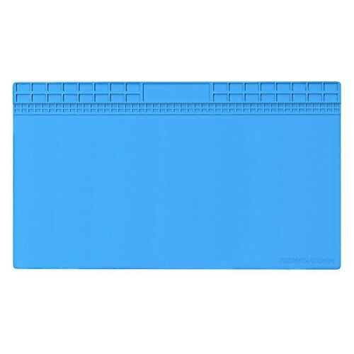 Super grand 700x400mm Pure Silicone Isolant Pad Réparation Tapis de Travail Bleu