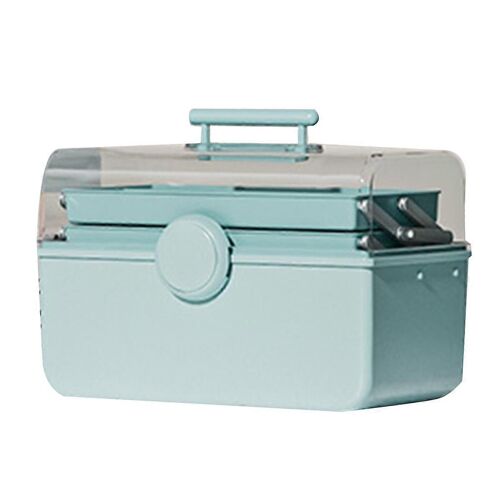 Boîte de rangement cosmétique de grande capacité, célèbre sur Internet, en plastique, anti-poussière, transparente, portable, pour bureau