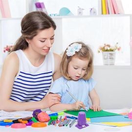 Mécanique bleue Robot à pattes Matériaux de bricolage Horlogerie de Noël
