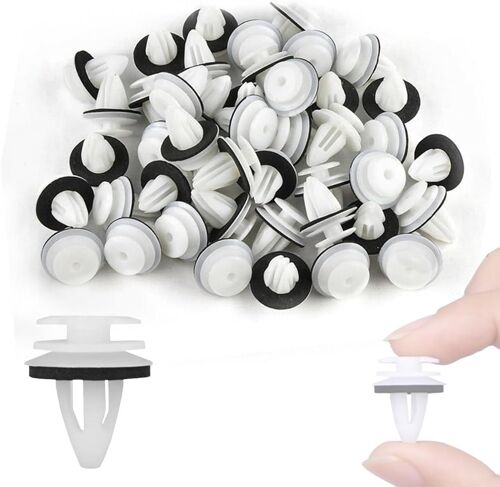 Jnnj 50 Pcs Rivets En Plastique Pour Voiture,Clips De Fixation Universels En Nylon,Kit De Clips De Renforcement De Carrosserie De Panneau De Porte De Voiture,Clips De Fixation Voiture Rivet