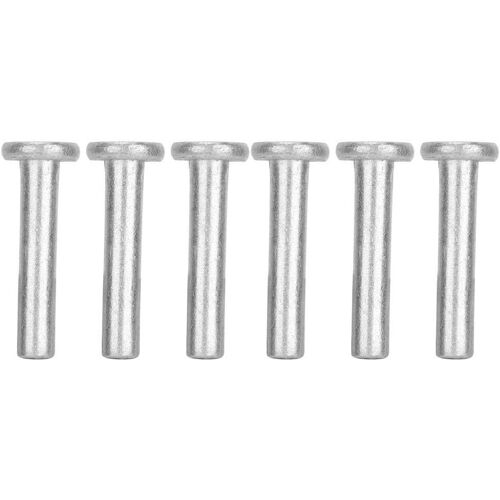 100 pièces Rivets Aluminium Solide,GB867 M4 Rivets Aluminium à tête Plate Rivets Aluminium tête Plate Solide Rivets quincaillerie pour la Fixation génie mécanique(M4*25)