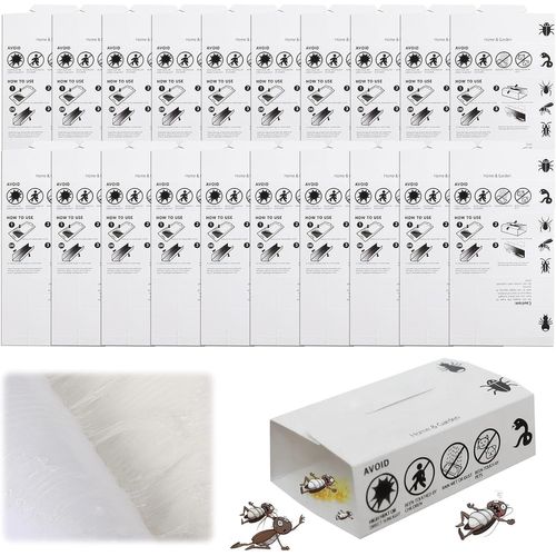 KALANKA-Pièges à Cafards Puissant,20 pièces Piege Cafard,Pièges À Cafards,Anti Cafards,Produit Anti Araignée,pour Jardin Maison Cuisine Salle de Bain Bureau