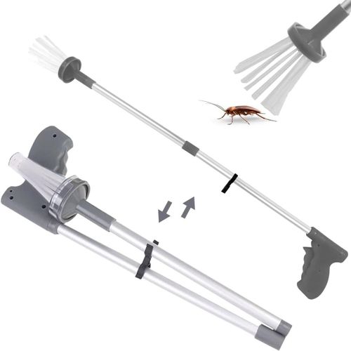 ASFASFq-Attrape Araignée, Attrape Insectes Pliable, Pince Attrape Araignée, Pince À Araignée Longue À Main, Piège À Araignées sans Contacct pour Une Capture et Un Retrait Sûr