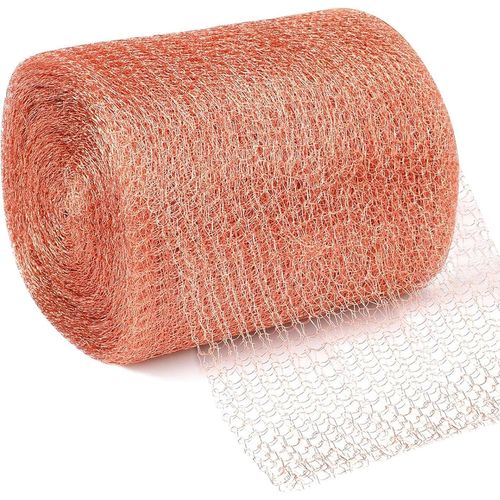 Kalanka-Filet Cuivre Anti Limace Et Escargots 12,7cm X 6m Double Grillage Anti Rongeur Barriere Protection Jardin Poulailler Cuivre Copper Mesh Piege Anti Limace Escargot Souris Rat Oiseaux