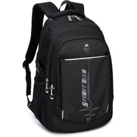 GERG-Sac à dos scolaire sac à dos polyvalent 15,6 ""sac à dos portable sac de sport Noir 35l