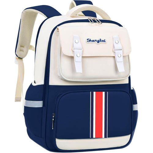 Sac À Dos Garçon Ergonomique Primaire,Cartable Enfant Scolaire Avec Ceinture Poitrine, Sac Ecole Imperméable Pour Cp Ce 6 À 10 Ans-Bleu