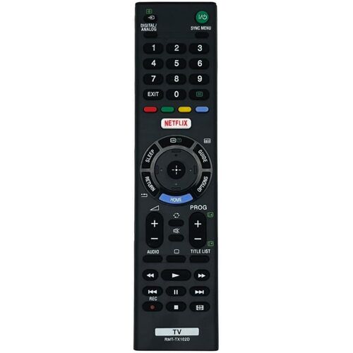 Télécommande pour Sony RMT-TX102D, 1-492-965-11, Compatible avec Sony Bravia LED Smart TV - Touche directe Netflix