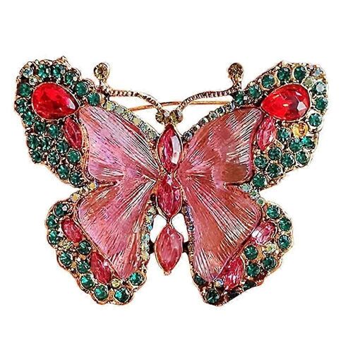 Broche Papillon, Épingle À Revers, Broche En Cristal, Bijoux, Cadeau Pour Femme