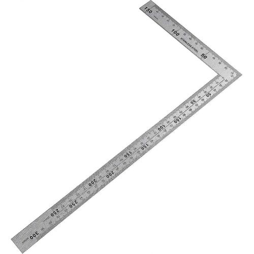 Équerre de couture, équerre de charpentier, équerre de charpentier en métal, règle carrée en acier inoxydable, angle droit de 90 degrés, 150 à 300 mm, règle en acier inoxydable pour charpentier