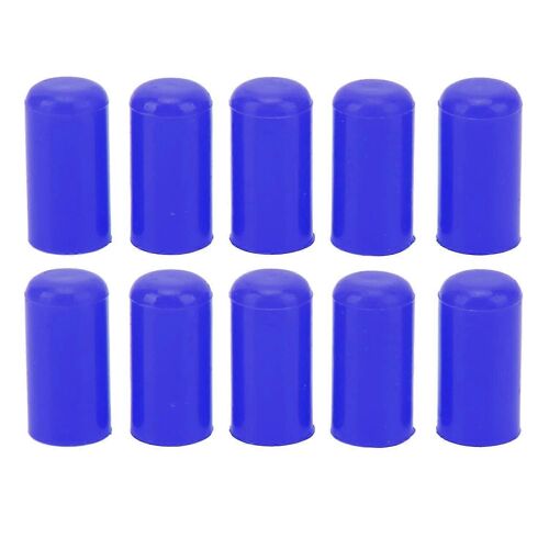 10pcs Voiture Admission Tuyau À Vide Extrémité Obturation Couverture Bonde Bouchon Silicone 8mm Diamètre Intérieur Universel Bleu