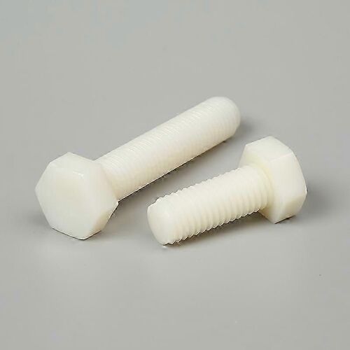 Vis à tête hexagonale en plastique DIN 933,facile à couper,vis hexagonale en plastique,polyamide PA,nyl