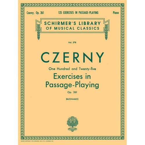 Carl Czerny : 125 Exercises In Passage Playing, Op. 261 - Recueil Piano Hl50254600 9781458426697