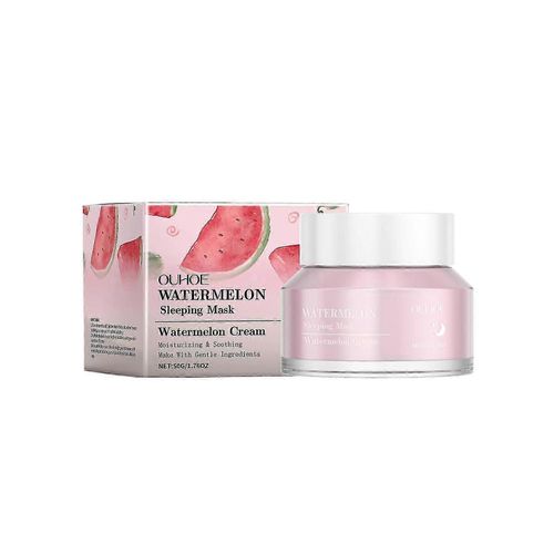 Le Masque De Nuit À La Pastèque Hydrate,Hydrate,Éclaircit Et Nettoie En Profondeur Les Pores