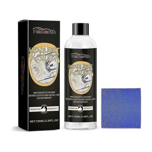 Kit De Réparation Et De Polissage Des Phares De Voiture,Entretien Du Revêtement,Éclaircissement De La Lampe,Set D'entretien