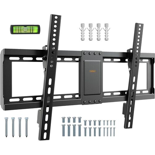 Support TV Inclinable - Support Mural TV pour Écrans 37-82" - Support TV Mural avec Niveau à Bulle - Support TV - Capacité de 75kg - VESA Max : 600 x 400 mm