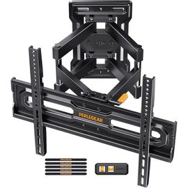 Loc-Support Mural Tv Orientable Et Inc Ble Pour Tv De 23 À 70 Pouces Jusqu'À 50 Kg,Support Tv Ajustable Avec Inc Ison,Vesa 400X400Mm,Pgmf18