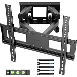 Loc-Support Mural Tv Orientable Et Inc Ble Pour Télév Ur Led/Lcd/Incurvée De 23-70 Pouces,Support Tv Mouvement Complet Avec Double Bras Capable À Tenir 45 Kg,Vesa 400X400Mm