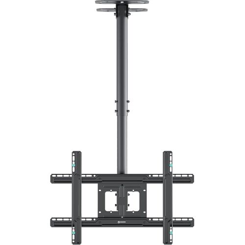VornixorSarlshop-Support TV Plafond Long pour 32"" - 80"" Ecran, Bras Articulé TV Plafond Poids de 68,2 kg, Support Plafond TV VESA 100x100-600x400, Bras Television Mural Inclinable Pivotant Noir N2L-B