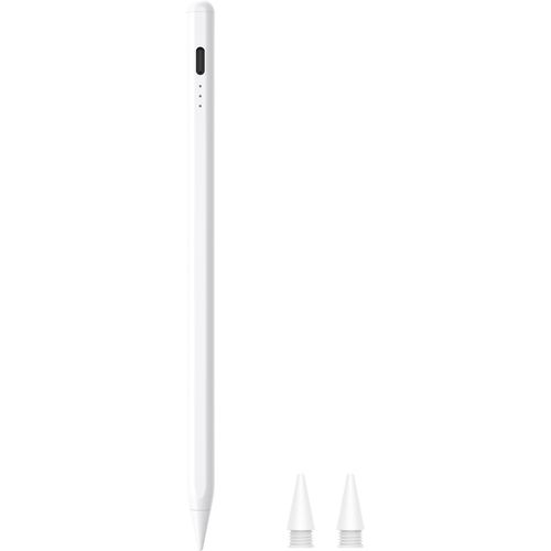 HJCE Stylet pour Apple iPad A16 (11th) Stylus pour Apple Pencil USB C, Précision précise au Pixel, Compatible avec iPad 11(A16)/10/9/8/7/6, Pro 12,9/11/13", Air 3/4/5, Mini 5/6/A17