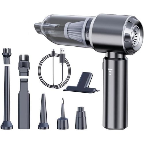 Aspirateurs À Main,19000Pa Aspirateur Voiture Puissant Sans Fil,Aspirateur De Table À 3 Vitesses Avec Moteur Sans Brosse,Mini Aspirateur Pour Voiture Maison Bureau,Gris
