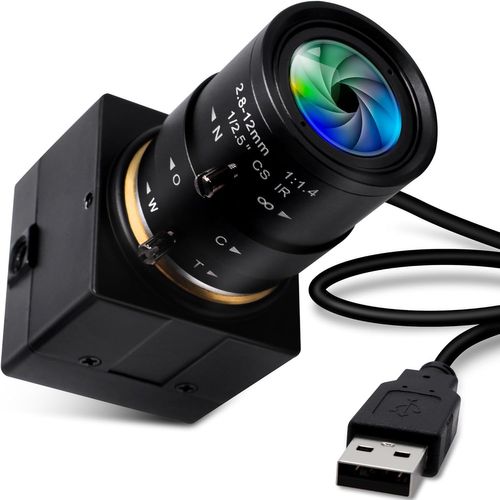 Webcam 1080P Wide Angle Adjustable 2.8-12Mm Vario Lens Full Hd Mini Video Conference Camera 480P 100Fps Web Camera Industrial For Linux/Windows/Android