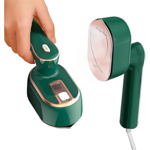 Fer À Repasser Vapeur,Défroisseur Vapeur,Portable De 1000W À Chauffage Rapide 20S,Défroisseur Vapeur Portatif, Réservoir Deau 100 Ml,Voyage Vapeur Steamer Pour La Maison/Les Voyages(Vert)
