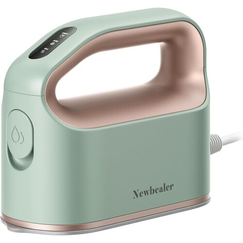 MEVRONISSHOP-Fer à Repasser Vapeur, Petit Fer à Rapsser avec Vapeur Turbo Continue, 45 s Chauffage Rapide, Repassage Horizontal et Vertical, Arrêt Automatique, Portable et Compact pour Voyage, Vert