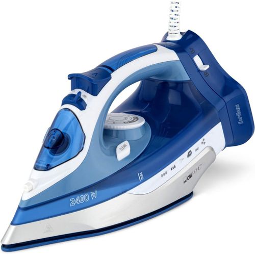 263858, Db 3706, Fer À Repasser Centrale Vapeur, 7 Fonctions Avec Semelle Spéciale En Acier Inoxydable, 1800 Watts, Réservoir D'Eau De 150 Ml, Foncé, Céramique, Blanc/Bleu