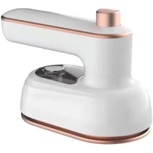 MEVRONISSHOP-Mini fer à repasser pliable avec spray pour vêtements, fer à vapeur portable ¿ Support pour le repassage à sec et humide pour la maison et les voyages(blanc)