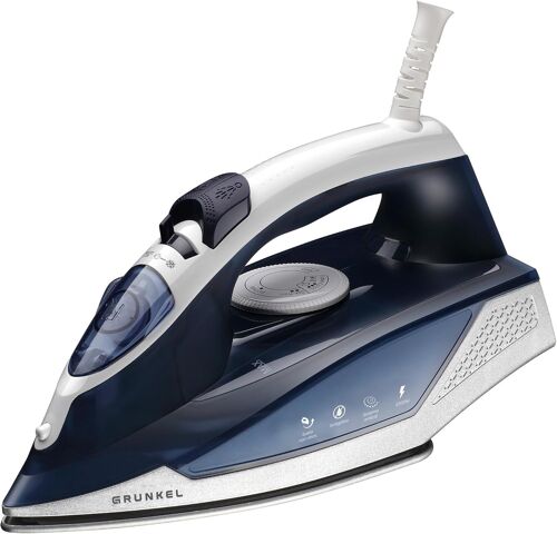 MEVRONISSHOP-Fer à vapeur 2200 W avec semelle antidérapante antiadhésive - PL-22NS - 3 modes d'utilisation, fonction anti-goutte et anti-goutte et contrôle du débit de vapeur - 2200 W