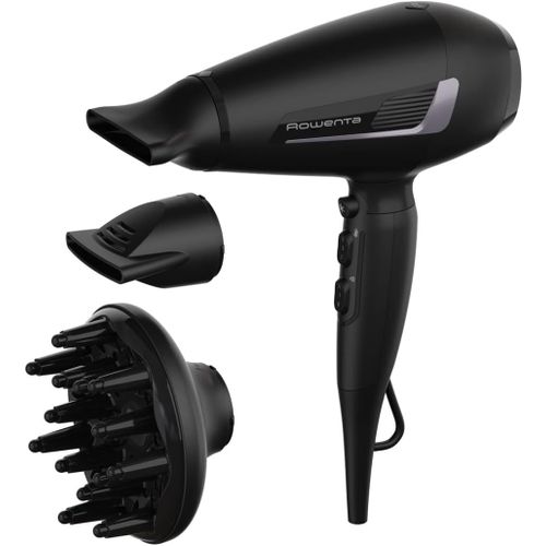 Express Style Sèche-cheveux, Technologie Effiwatts pour utiliser moins d'énergie, Système ionique qui réduit électricité statique et frisottis, Compact, Léger, Touche air frais CV1811F0