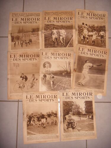 8 Revues Hebdomadaires: Le Miroir Des Sports: 1924-1925