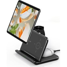 Induction Charger For Google Pixel 9 Pro Fold, 3-In-1 Foldable Charger For Pixel Fold/Z Fold7, Wireless Charger For Pixel Watch 1, Pixel Buds Pro, 705g (Without Adapter)