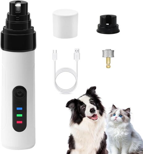 Dog Nail File,Quiet Dog Nail File,Electric Nail File,Rechargeable Electric Dog Claw File,Professional Safety Claw Cutter Dog Cat