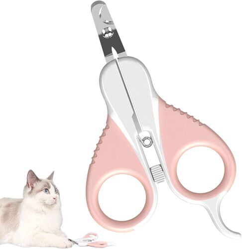 Sécurité Coupe-Ongles Pour Animaux En Acier Inoxydable, Coupe-Ongles Chat Tondeuses À Griffes Coupe Ongle Chien Avec Lime À Ongles Pour Chien, Chat, Oiseau, Rongeur Et Toute Taille De Griffe 