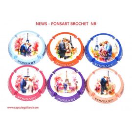 Série De 6 Capsules De Champagne - Ponsart Brochet Nr