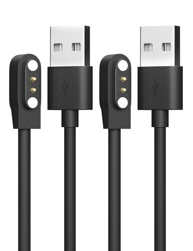 KALANKA-2Pcs Chargeur Compatible avec Skg Letsfit Cubitt Yamay Willful Fitpolo Kospet Tozo Wyze Umidigi Blackview Câble de charge USB Magnétique pour Montre Intelligente Umidigi Uwatch 3S 3 2 2S Urun