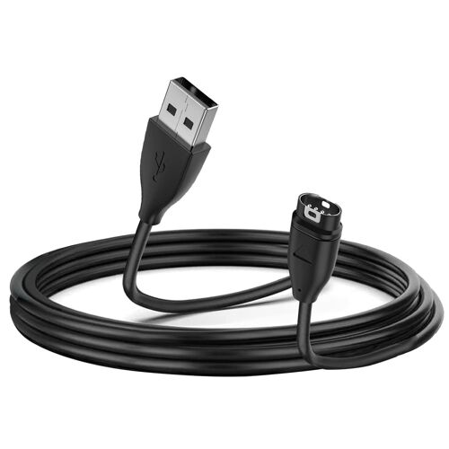 KALANKA-Chargeur Cable Compatible avec Garmin Venu/Venu 2/Venu 2S/Venu SQ 2/VenuSQ/Vivoactive 3, Garmin Fenix 6 6S 6X Pro, 5 5S 5X Plus, 7 7S 7X, 3.3ft Câble de Charge (Noir)
